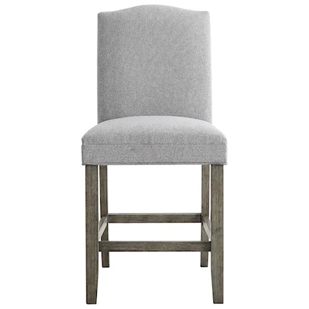 Transitional Upholstered Counter Height Chair with